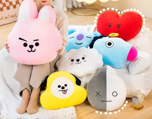Plush Toy, Pillow, and Cushion Set